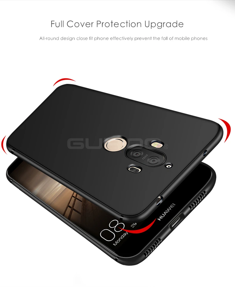 Gurioo Ультратонкий Мягкий Силиконовый ТПУ чехол для Huawei Mate 8 9 10 Pro противоударный
