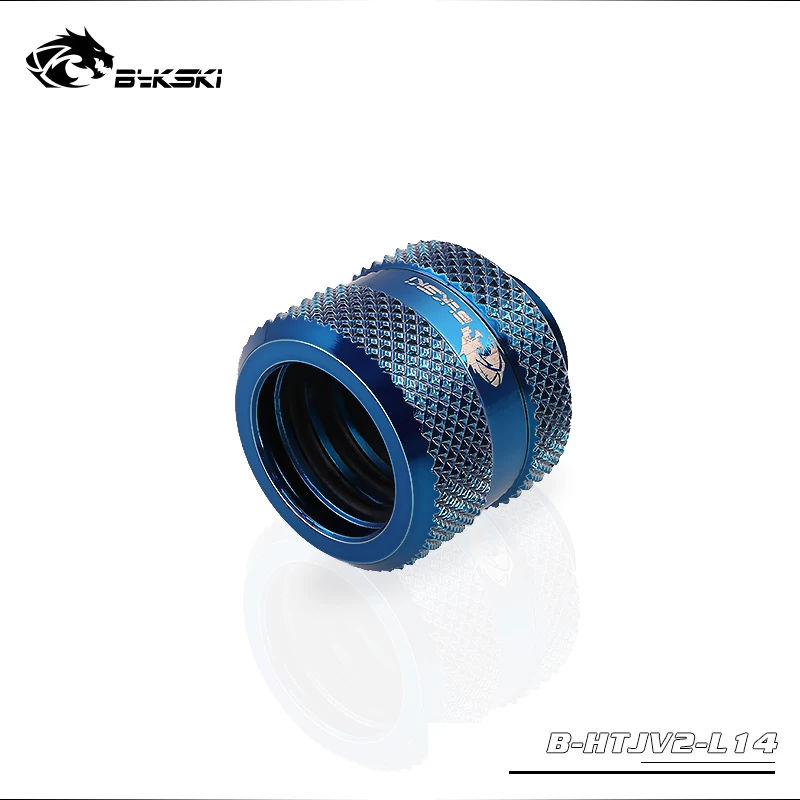BYKSKI фитинг для жесткой трубки OD14mm ручной компрессионный медный фитинг G1/4 'использовать для PMMA/PETG жесткости трубки