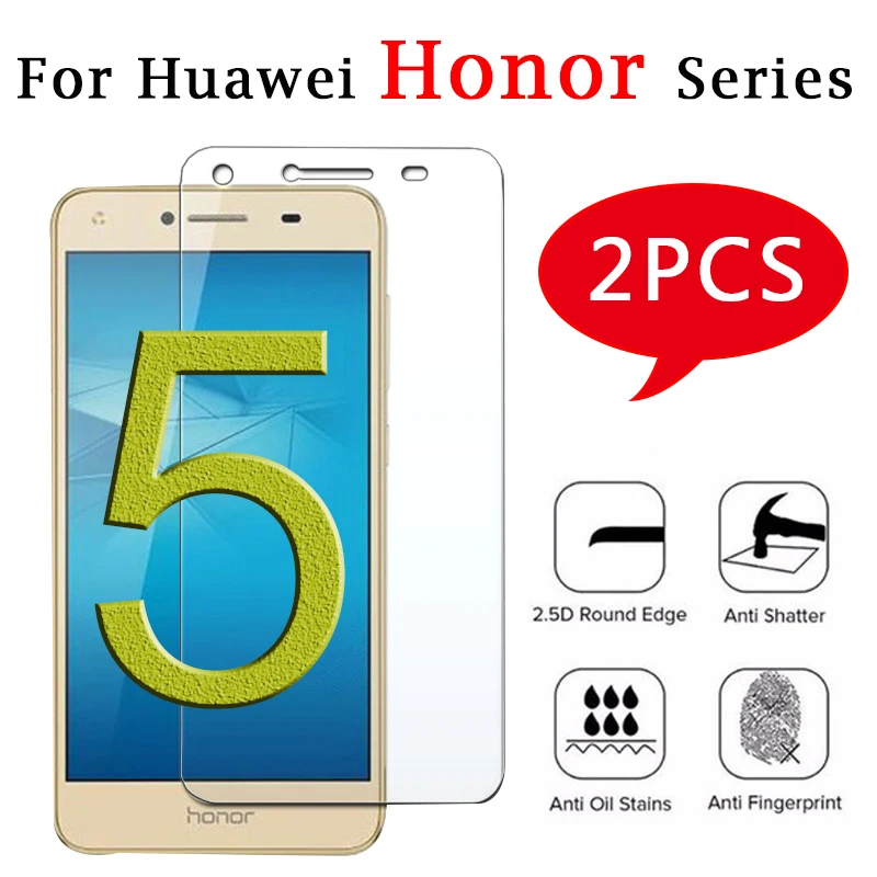 2 шт. для Huawei honor 4c закаленное стекло 5a a c x защита экрана просмотра homor verre x4 a5