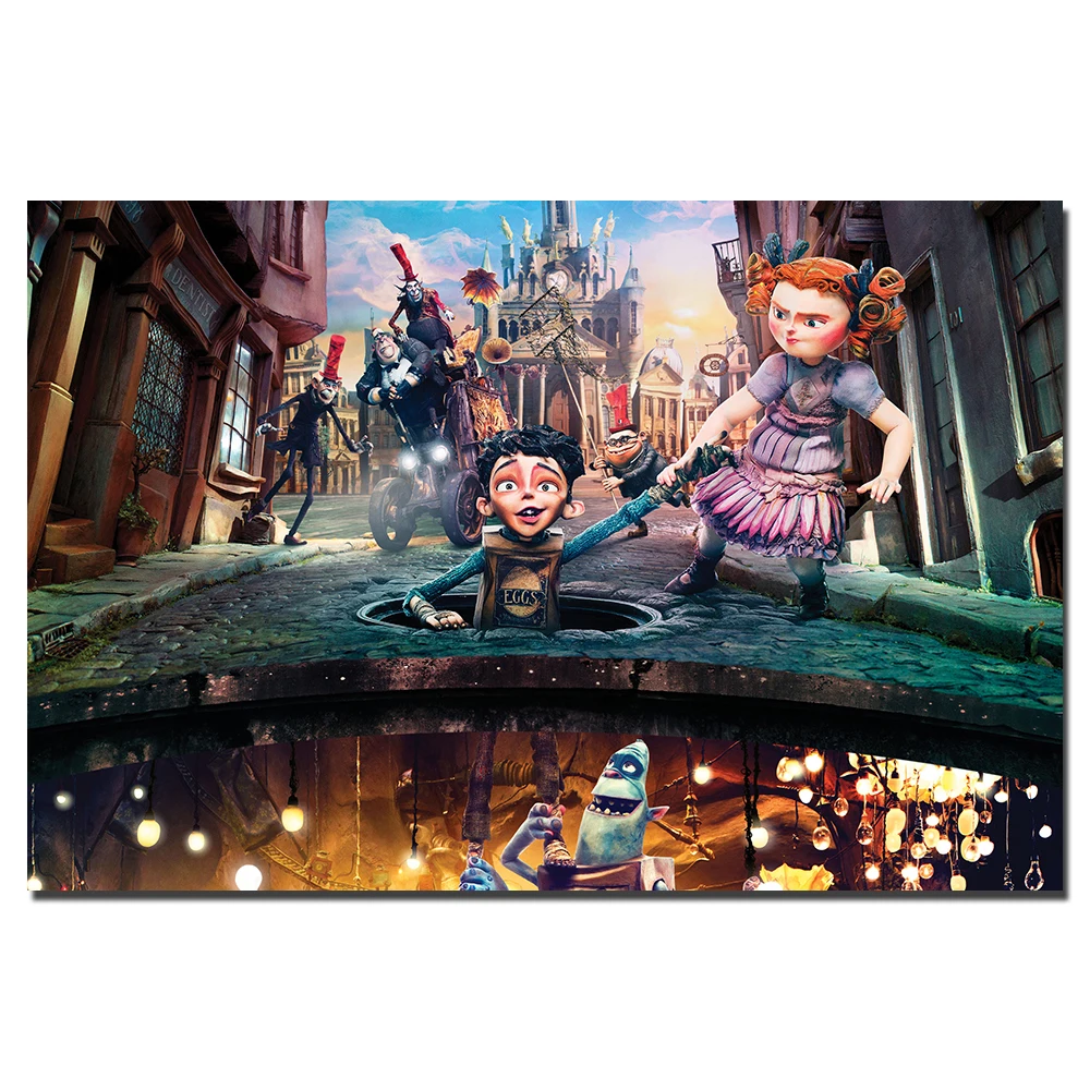 Рекламные плакаты для фильма Boxtrolls настенные художественные картины на холсте