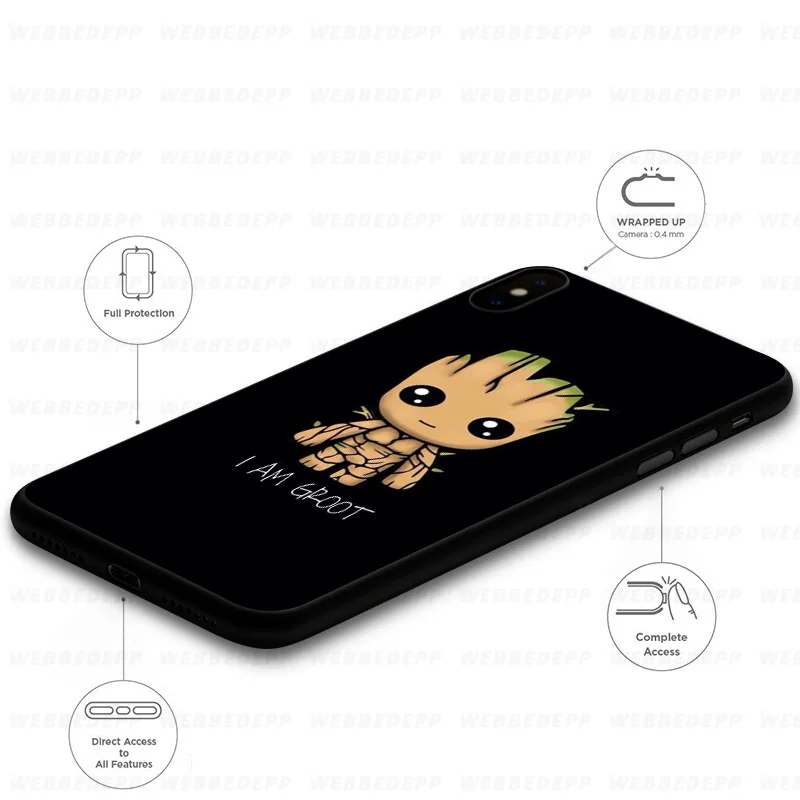 Guardians for Galaxy Groot Soft Case Huawei Mate Honor 20 6A 7A 7C 7X 8 9 9X 10 View Lite Pro 30 |