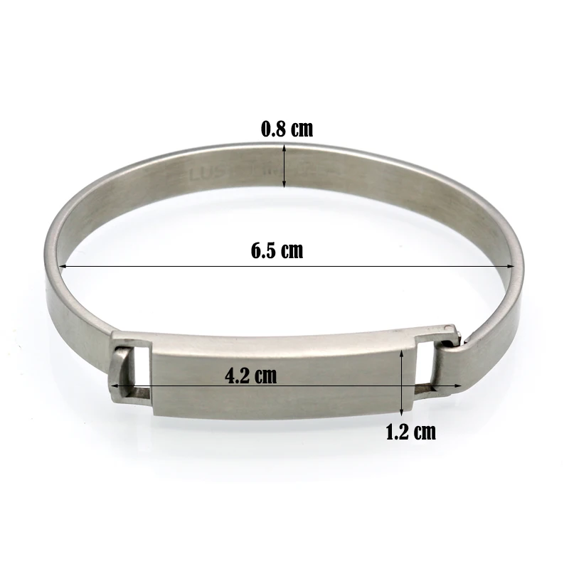 Personalized Stainless Steel Bracelets &amp Bangles Cuff Engraved Bracelet Unisex Jewelry For Party (BA101716) | Украшения и