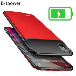 Extpower 4000mAh Battery Charger Case For iphone X XS Soft Tpu Frame Silicone Power Charging Case For iphone Xs Max XR