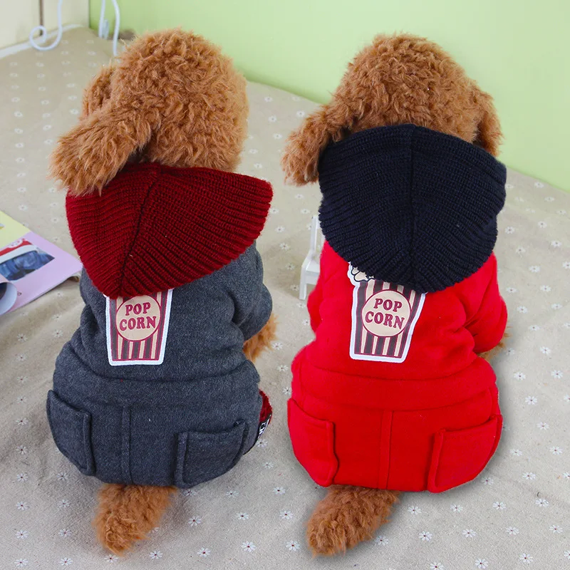 Собака Одежда Зима Утолщение Хлопка-Мягкие Одежды Любимчика Товары Для Животных