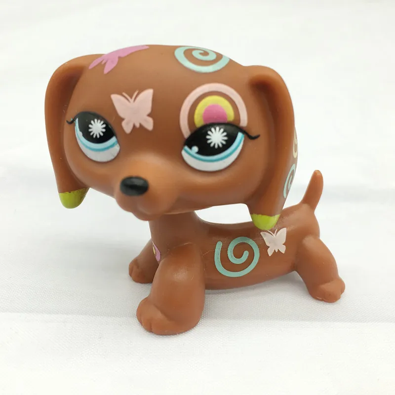 Игрушки для домашних животных LPS кошка с короткой шерстью розовый черный Табби