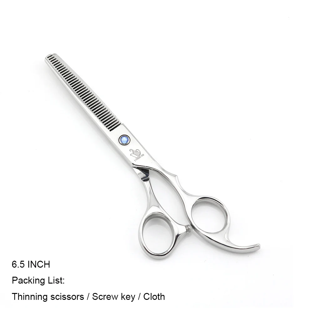 Silvery2 thin no bag Ножницы для волос 7 дюймов ножницы для стрижки волос или 6,5 дюймов ножницы для истончения волос ножницы для ухода за домашними животными Lyrebird 1 шт./лот Новинка - Цвет: Silvery2 thin no bag