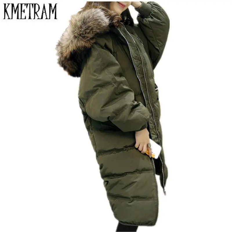 2020 брендовая белая парка в европейском стиле 70% теплая с меховым воротником и