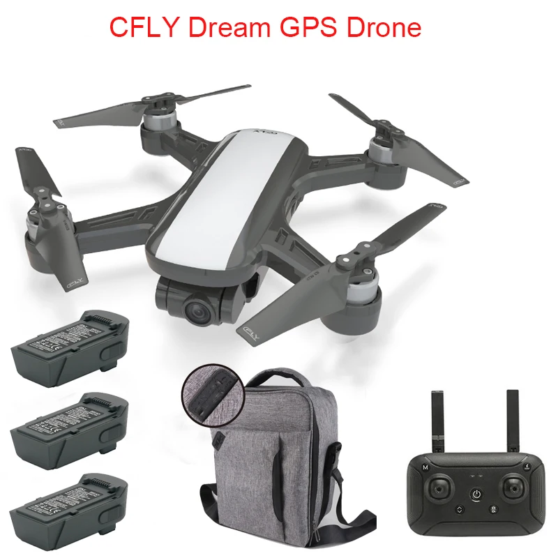 Селфи Дрон DREAM с GPS FPV 4K камерой RC дроны Квадрокоптер игрушкой VS JJRC