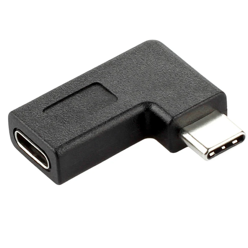 Фото 10 Гбит/с USB-C порт адаптер штекер-гнездо Боковой изгиб левый правый угол
