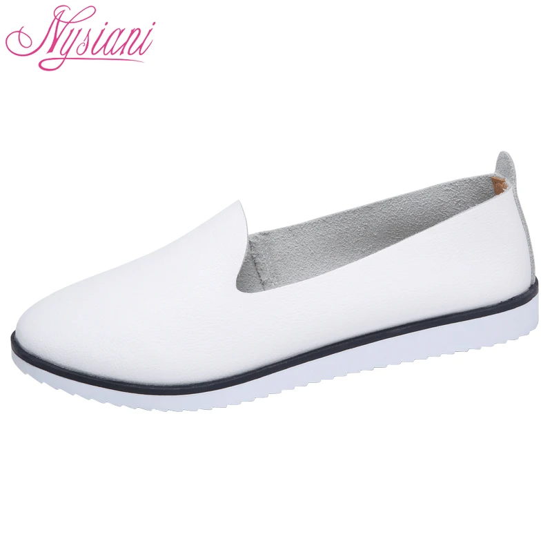 Женские туфли оксфорды из спилка на плоской подошве с круглым носком для