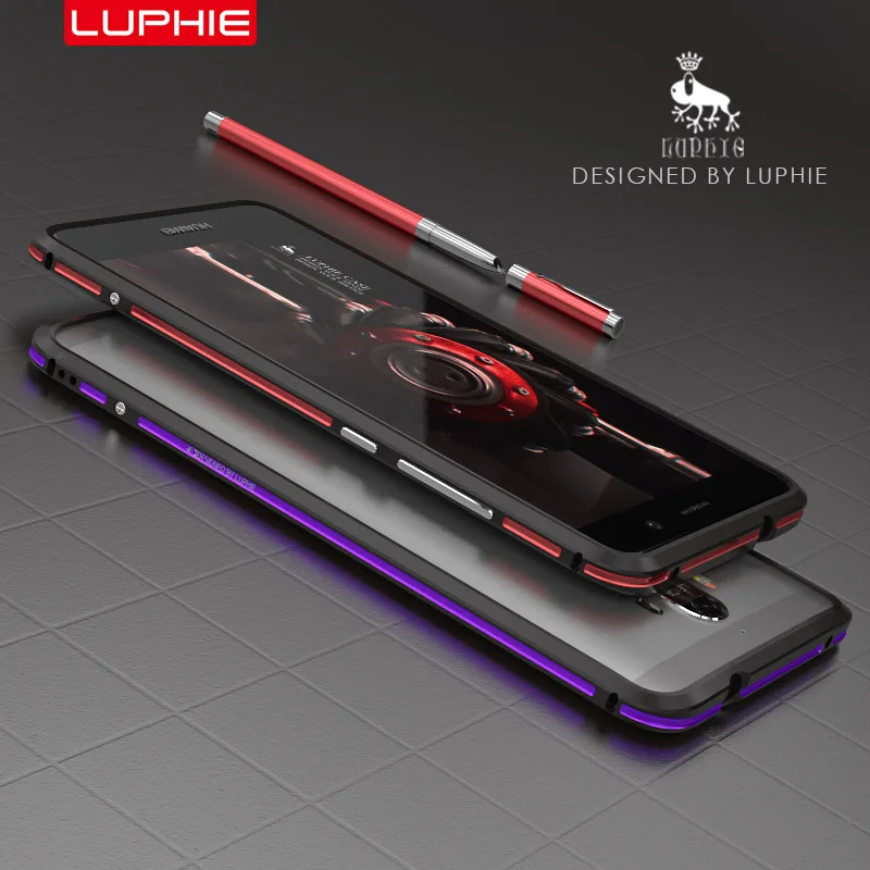 Huawei mate 9 case оригинальный luphie роскошь ультра тонкий алюминиевая рама для huawei mate9