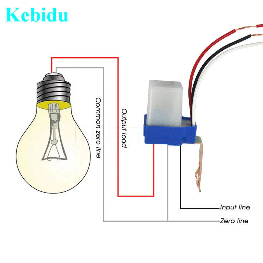 KEBIDU Автоматическое включение/выключение 110V 220V 12V DC AC 50 60Hz 10A переключатель датчика