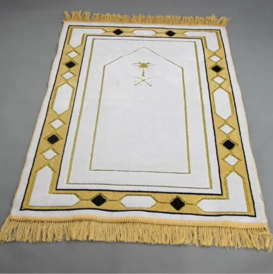 Новый молочно белый муслалла Молитвенный Ковер Tapis ковер Tapete Banheiro исламский