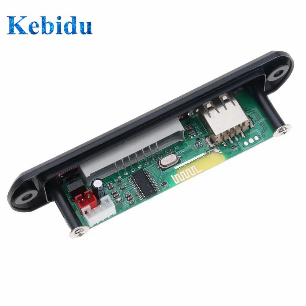 Mp3 плеер KEBIDU с Bluetooth 5/12 В Плата декодера FM радио TF USB 3 5 мм AUX модуль приемник