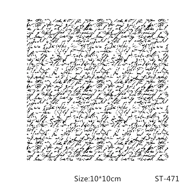 

AZSG Messy Mark Watermark Clear Stamps/Seals For DIY Scrapbooking/Card Making/Album Decorative Silicone Stamp Crafts