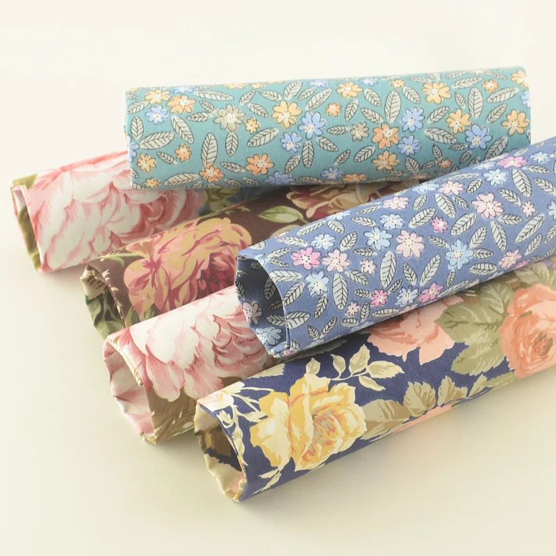 Booksew 100% хлопчатобумажная саржевая ткань измерители цветочный дизайн шитье