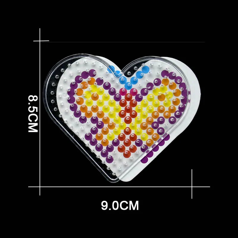 Головоломки Pegboards узоры шаблоны& гладильная бумага& Белый пластиковый пинцет для 5 мм бусины Хама 3D головоломки игрушки для детей - Цвет: 28