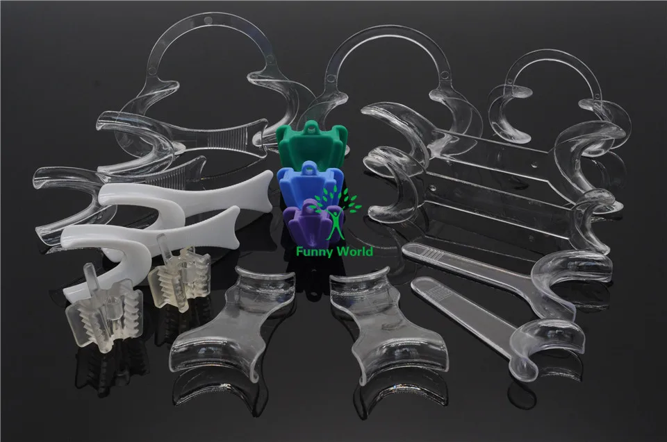 

18Pcs MIXING Dental Cheek Opener and Silicone Mouth Prop