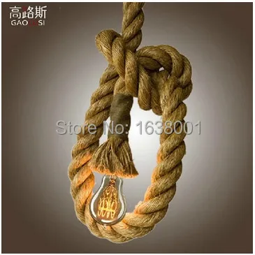 Лофт веревка для набора сделай сам люстра креативная индивидуальность Ретро