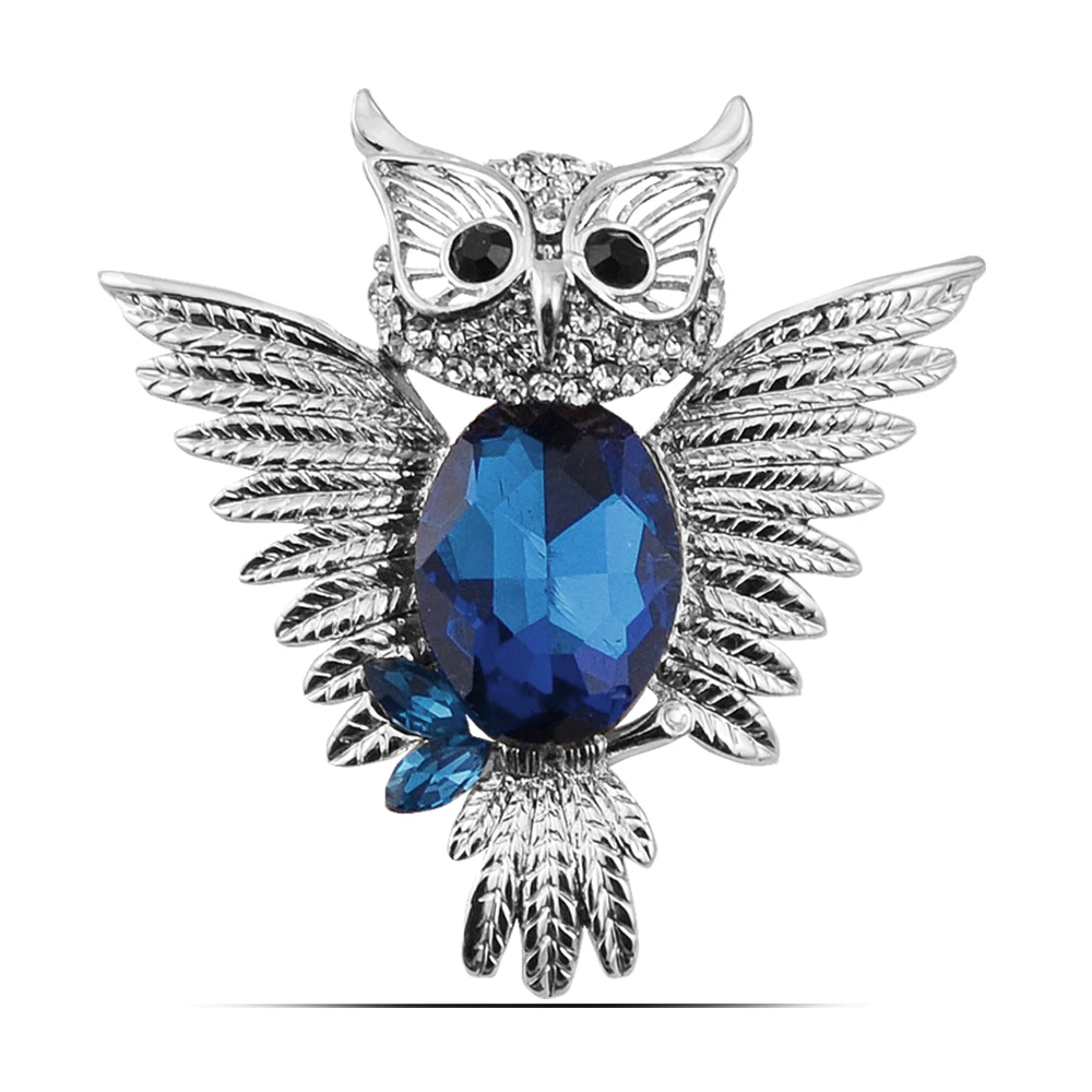 Zhen томоми милый сладкий темперамент животных Сова Кристалл шарф пряжки воротник