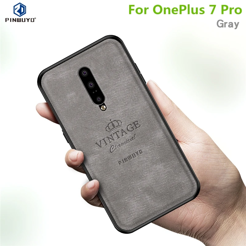 Чехол для OnePlus 7 Pro мягкий ТПУ Жесткий чехол из поликарбоната PINWUYO Роскошный One Plus