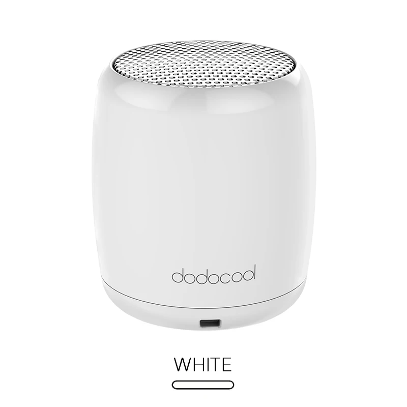 Белый Dodocool Мини Bluetooth динамик портативный беспроводной динамик s селфи пульт дистанционного управления затвором стерео динамик с микрофоном для смартфонов - Цвет: Белый