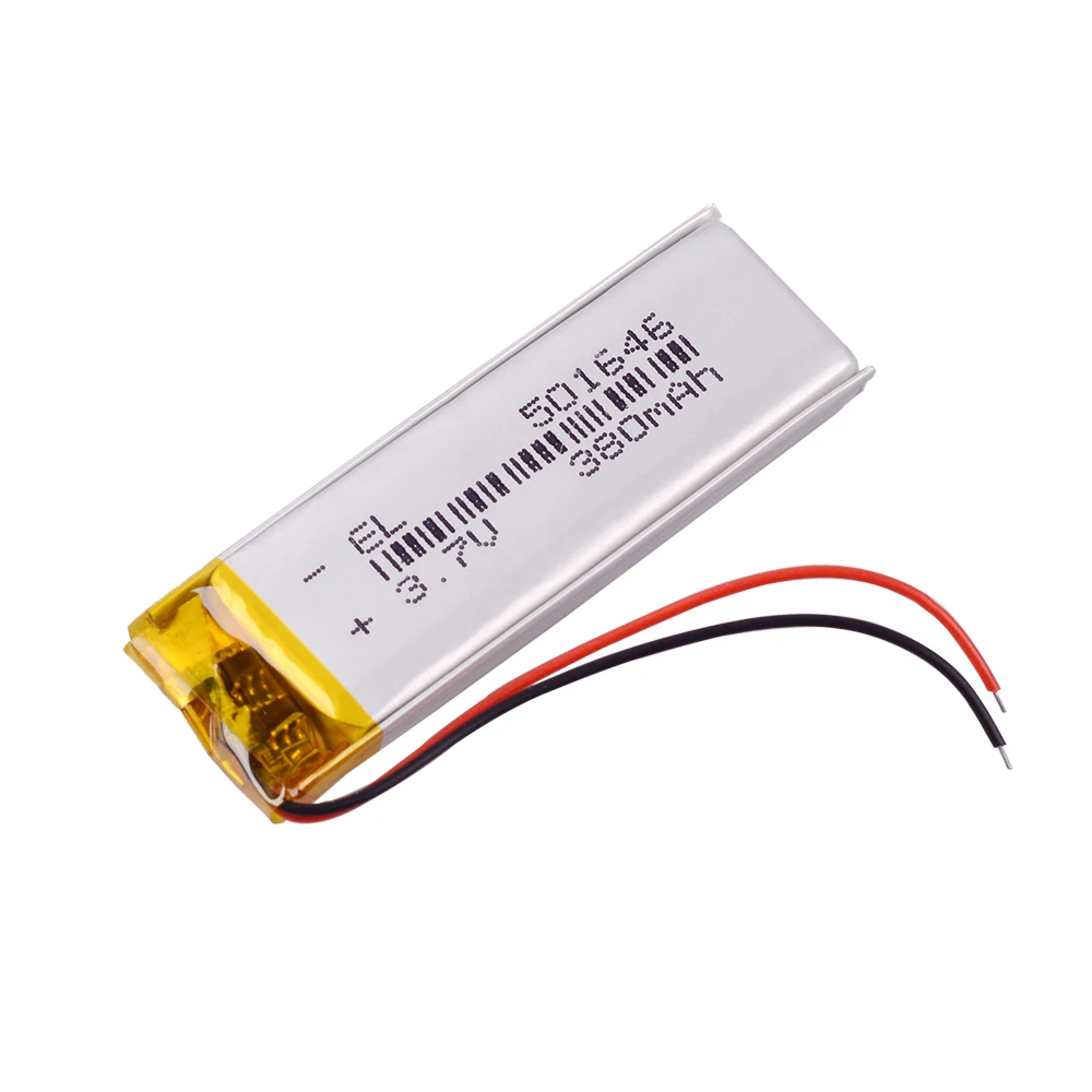 3 7 V 380mAh 501646 Литий полимерный литий ионный аккумулятор для bluetooth гарнитура браслет