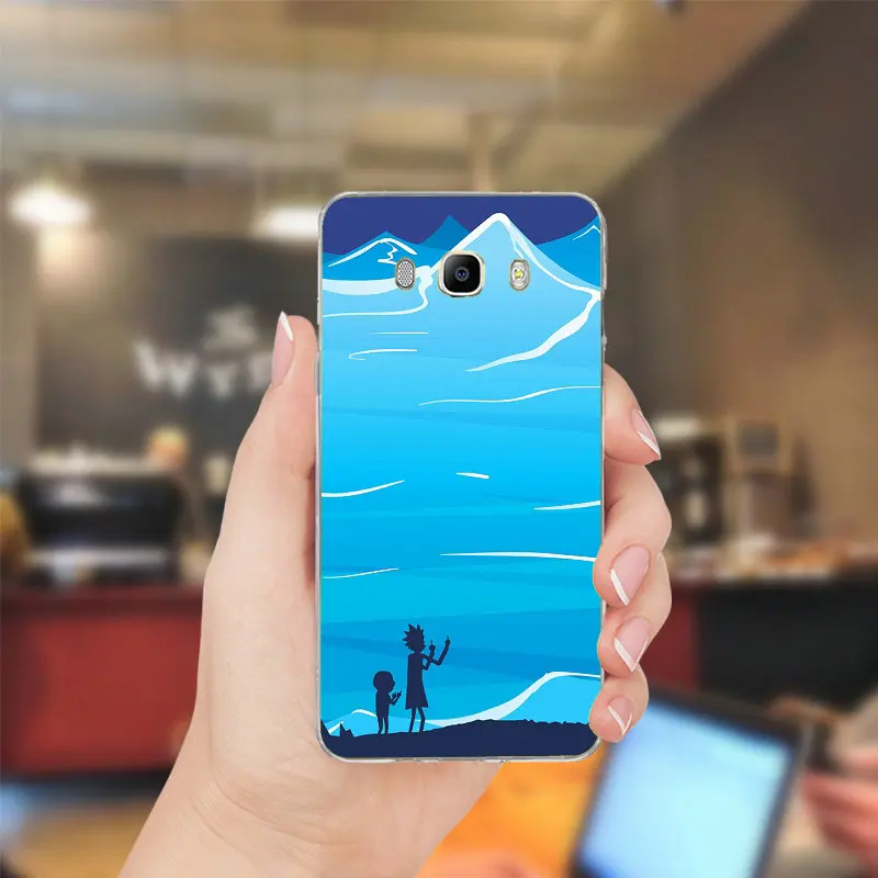 Рик и Морти смешные Мягкие TPU мобильного чехол для телефона Samsung Galaxy A3 A5 J1 J2 J3 J5 2015