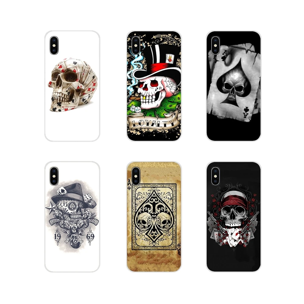 Аксессуары для телефона Poker Skull Tatoo чехлы Samsung Galaxy A3 A5 A7 J1 J2 J3 J5 J7 2015 2016 2017 | Мобильные