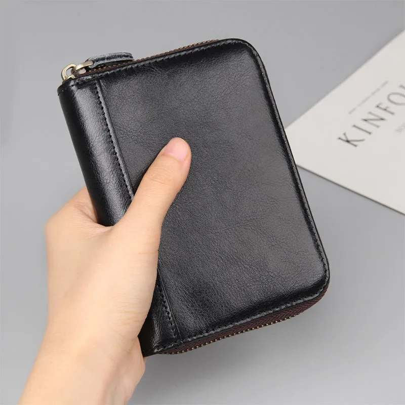 Натуральная Воловья кожа, спилок, RFID Блокировка, Противоугонный кошелек, женский, большой, длинный, для паспорта, для путешествий, кошельки, для карт, кошелек, для мужчин, R-8439