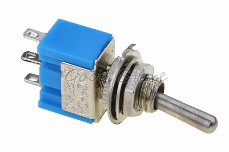 10 шт. ВКЛ ВЫКЛ светильник синий 3Pin 3 положения фиксация MTS 103 AC 125V/6A 250V/3A кнопка