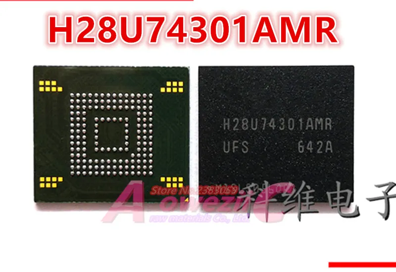 

Aoweziic 100% Новый оригинальный H28U74301AMR BGA EMMC чип памяти 64G