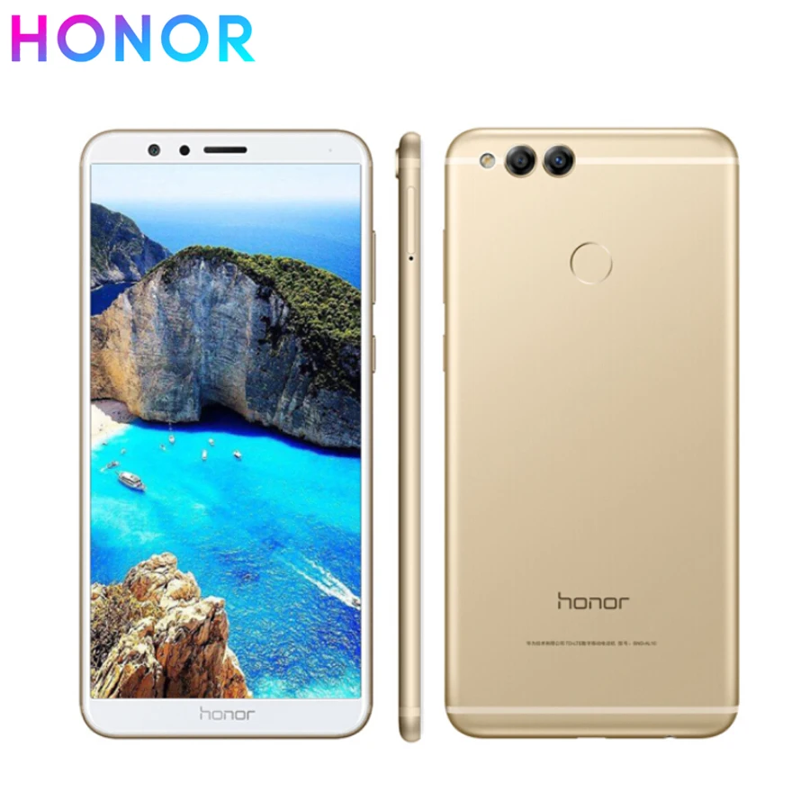 Новый мобильный телефон Honor 7x4G LTE 5 93 &quot4 ГБ ОЗУ 64 Гб ПЗУ Kirin 659 Восьмиядерный Android 7 0