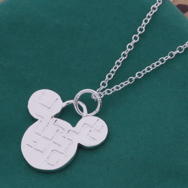 Модное серебряное ожерелье с подвеской в виде милых животных AN232 | Украшения и