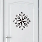 Морской Компас настенный наклейка в виде компаса Роза навигация виниловая наклейка природа искусство корабль океан море декор стен