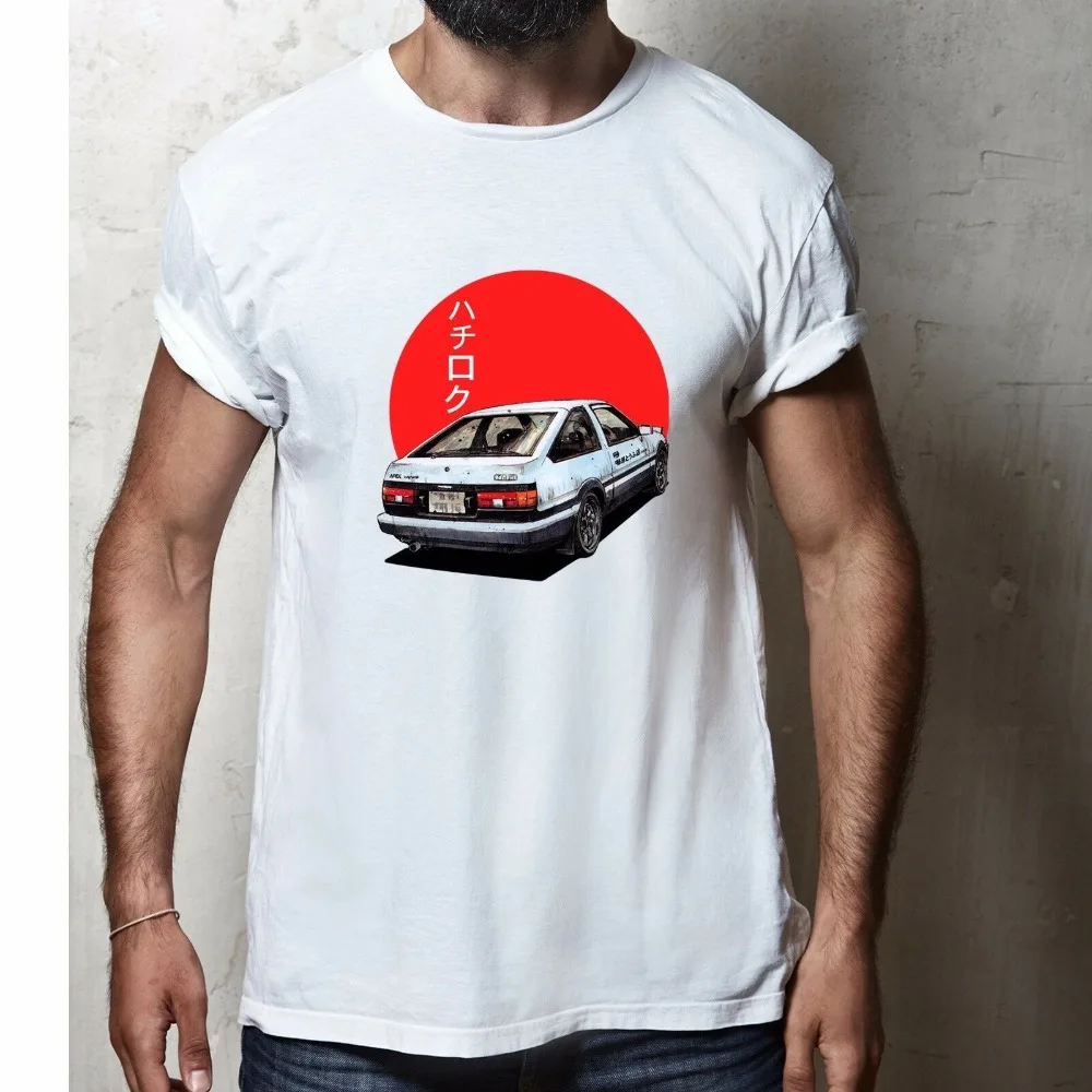 New Ae86 Trueno Initial D Takumi Japan Movie T-Shirt Newest 2019 Fashion Cotton O-Neck Homme Short Sleeve | Мужская одежда