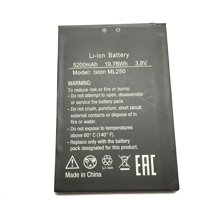 MaleCrane Высокая емкость IXIOM ML250 5200 мАч батарея для DEXP Amper M Ixion ML 250/DEXP AMPER E EL