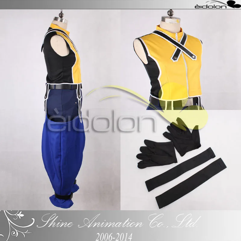 Костюм для косплея Рику из аниме Kingdom Hearts-Kingdom Hearts 2 костюм с перчатками 11 |
