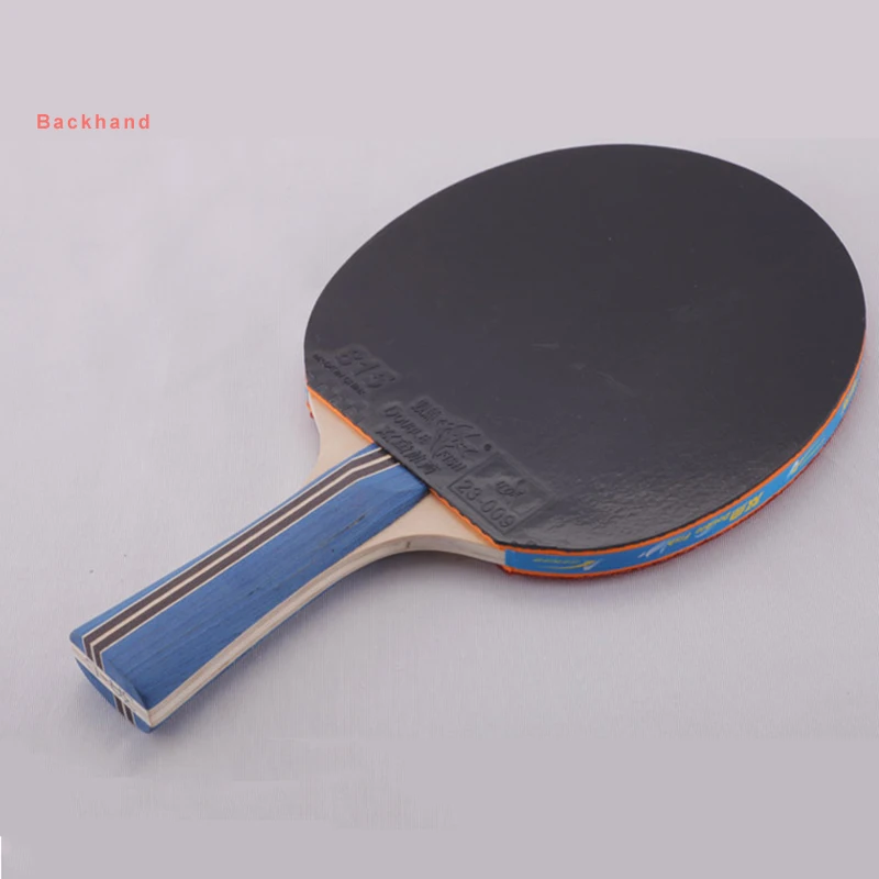 Двойной рыбы 3 звезды настольный теннис ракетка Летучая мышь pingpong весло Быстрая атака петля для начинающих игроков две стороны с резиной