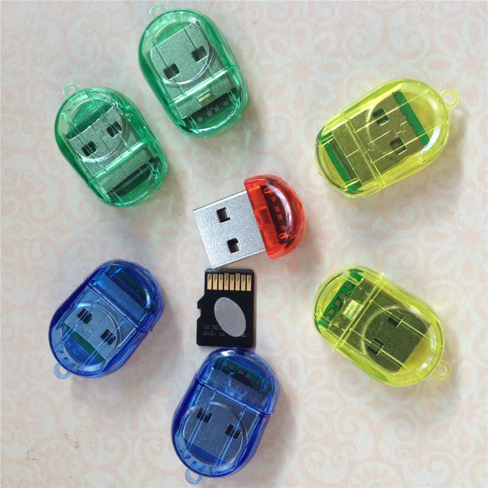 Новое поступление креативный внутренний кардридер Firefly Мини Высокоскоростной USB 2,0 кардридер Поддержка TF MicroSD Мобильная карта памяти