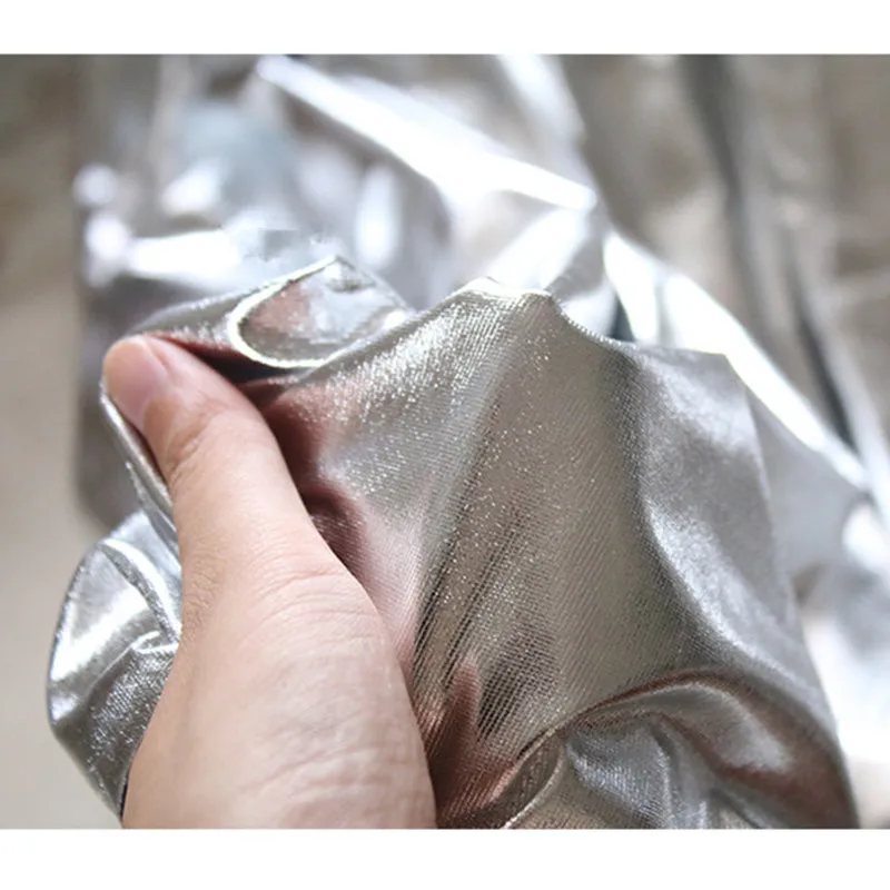 145*90 см/шт. мягкое зеркало из искусственной кожи ТПУ ткань с ярким серебряным