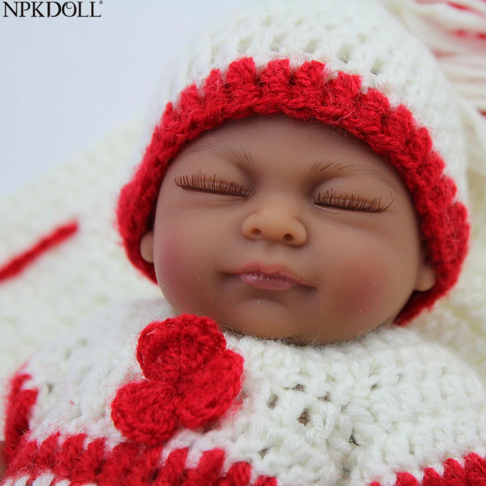 NPKDOLL Reborn Baby Dolls африканские Силиконовые черные куклы для всего тела 1 год подарок