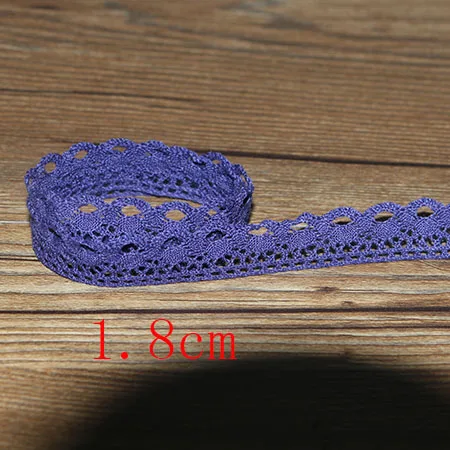 5 yards 1.8cm Новинка, 5 ярдов/много, высокое качество, белое кружево, хлопок, кружево для шитья, домашний интерьер, аксессуары для одежды, материал для рукоделия - Цвет: 5 yards 1.8cm