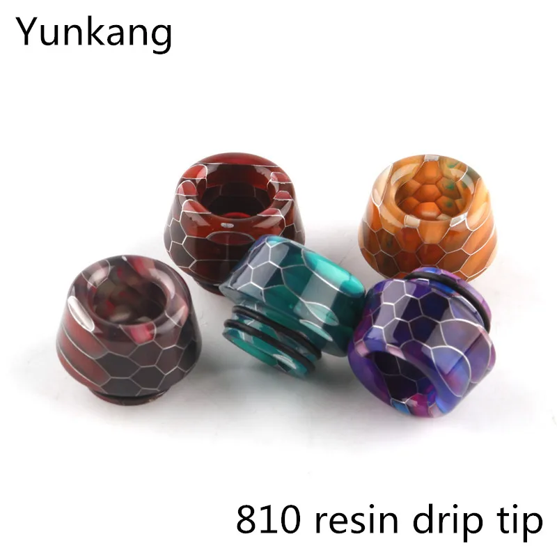 Yunkang Vape распылитель Смола 810 капельный наконечник для Apocalypse Madd dog rda Good Kennedyy