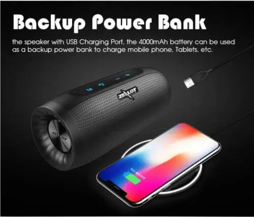 ZEALOT S8 портативный динамик жесткое управление Bluetooth s HiFi 3D стерео беспроводной