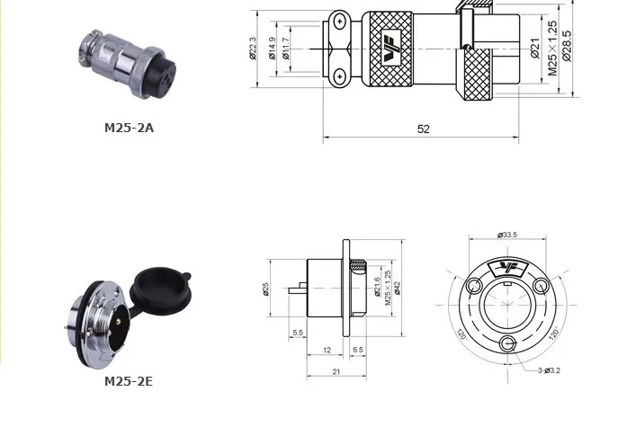 1 шт. AP028 GX25 2/3/4/5/6/7/8Pin мужской и женский DF25 кабель панель Коннектор с фланцем