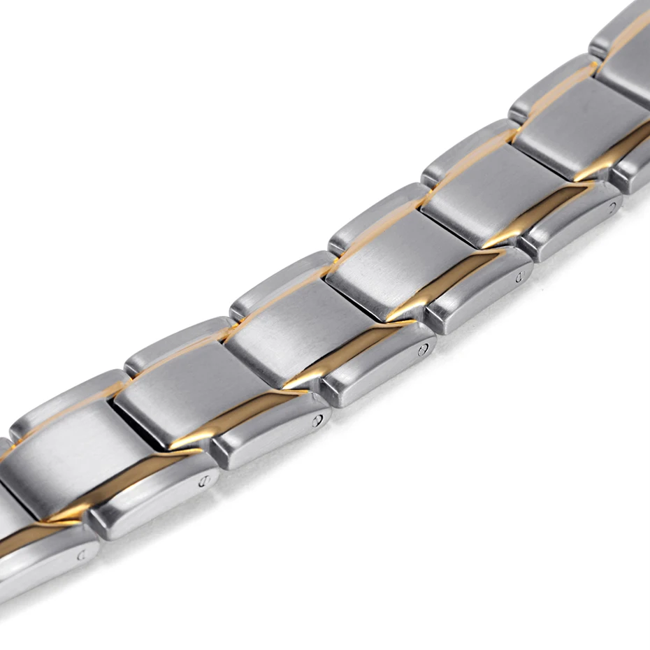 

Rainso Stainless Steel Bio Energy Bracelet Fashion Health FIR Bangle Magnetic Jewelry Bracelets Hologram Wristband