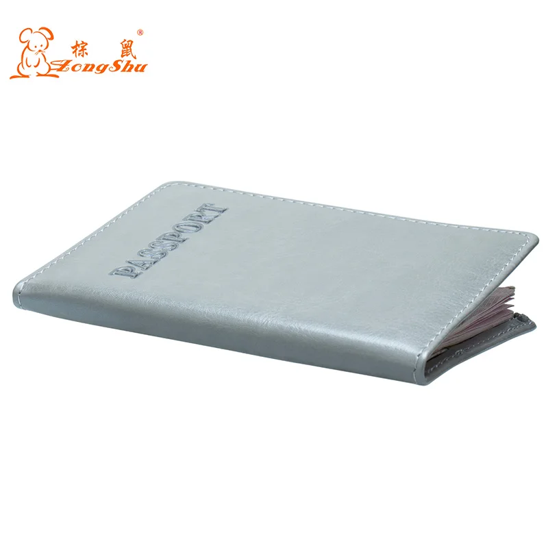 Oil High Quality gray letters national Passport Holder Protector Wallet Business Card Soft Cover PU Leather | Багаж и сумки