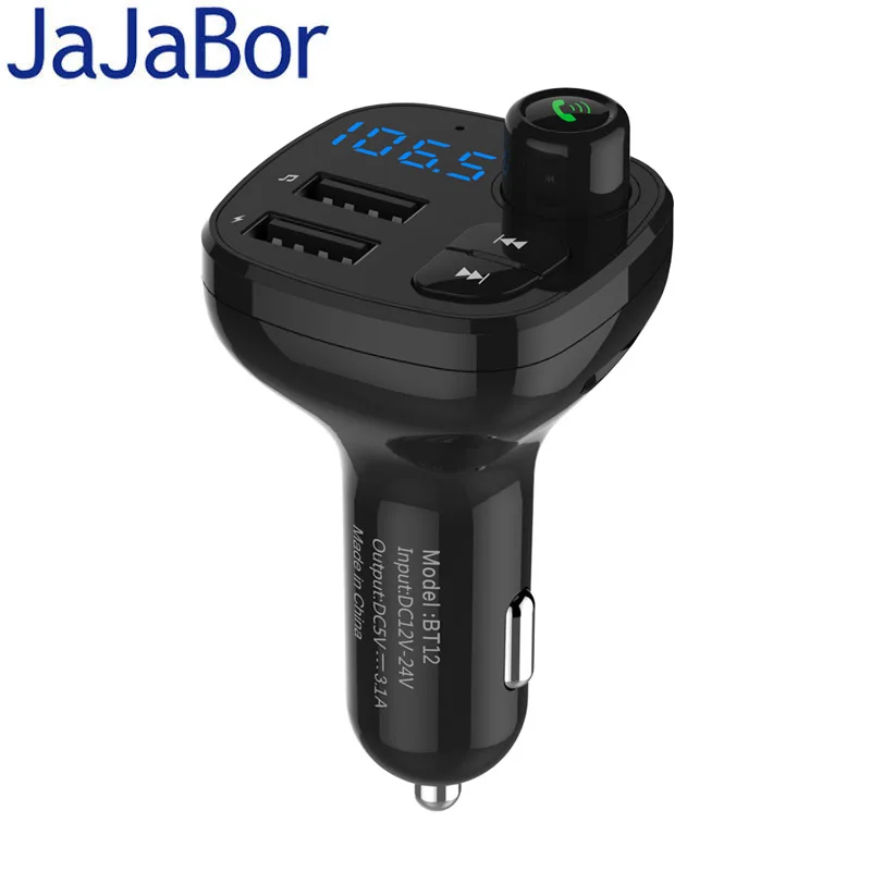 Автомобильный комплект jajabor с Bluetooth Handsfree FM передатчик Поддержка TF карты/U диск