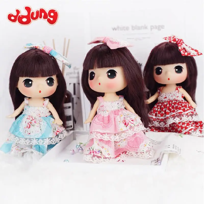 

Ddung Korea Doll Lolita Dress Flower Skirt 3 Style Dressing Dolly BJD Fashion DIY Cloth Changing Toys